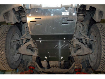 Proteção do cárter e das barras de direção em alumínio de 5 mm (para veículos sem proteção inferior de origem) (motor 4.0 a gasolina).