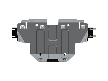 Proteção do radiador em alumínio de 4mm (estampado) (2,3; 3,0 V6)