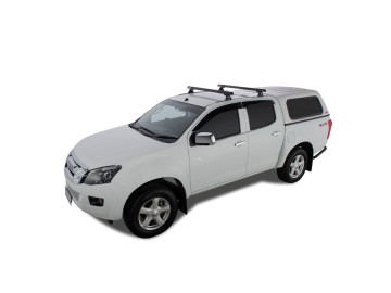 RHINO RACK - Kit de 2 barras transversais HD de 1250 com suportes