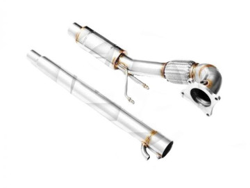 RM MOTORS DOWNPIPE AUDI A3 8P 1.8, 2.0 TFSI + SILENCIADOR