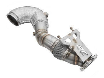 RM MOTORS DOWNPIPE AUDI RS Q3 2.5 TFSI COM PROTEÇÃO CALOR E CONVERSORES CATALÍTICOS