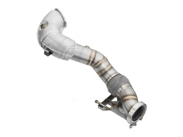 RM MOTORS DOWNPIPE AUDI RS Q3 2.5 TFSI COM PROTEÇÃO CALOR E CONVERSORES CATALÍTICOS