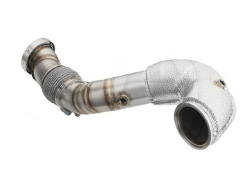 RM MOTORS DOWNPIPE AUDI RS Q3 2.5 TFSI COM PROTEÇÃO CALOR E CONVERSORES CATALÍTICOS