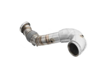 RM MOTORS DOWNPIPE AUDI RS3 8Y 2.5 TFSI COM PROTEÇÃO CALOR E CONVERSORES CATALÍTICOS