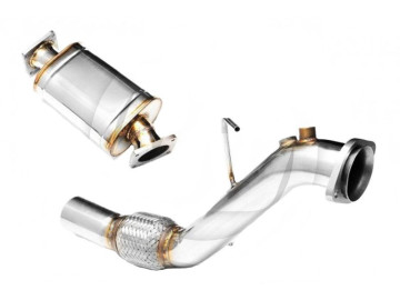 RM MOTORS DOWNPIPE BMW E60, E61 525D, 530D M57N + SILENCIADOR