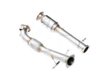 RM MOTORS DOWNPIPE FORD FOCUS RS MK2 2.5T + CATALISADOR 3,5″ 200cpsi  euro 4