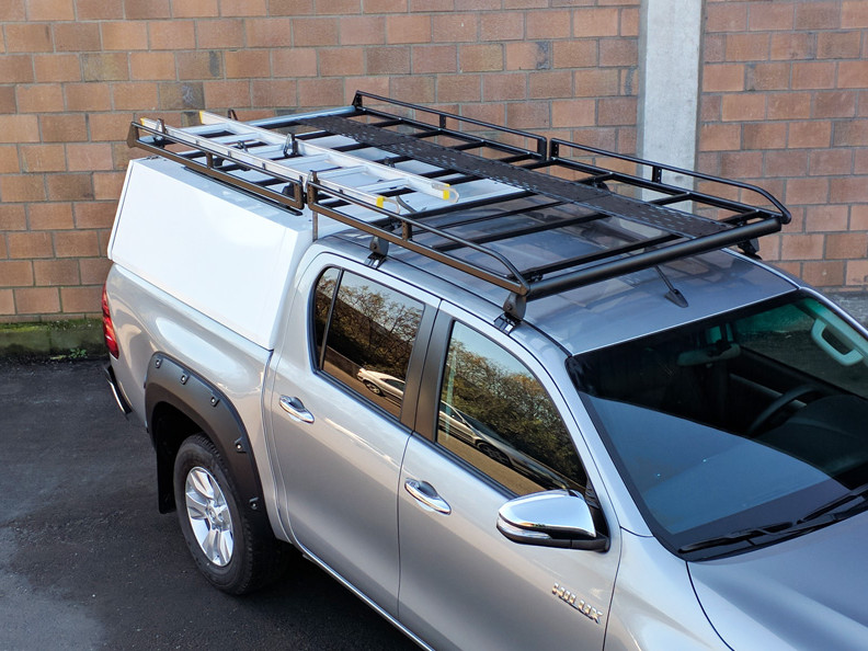 Rack reforçada para Hardtop + defletor de cabine e rolo (Smartcap) Ford Ranger 2012–2022
