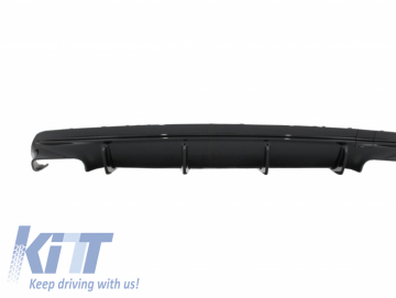 Rear Bumper Air Diffuser suitable for VW Golf 7.5 VII (2017-Up) with Complete Exhaust System and LED Taillights Dynamic Sequential Turning Lights GTI 