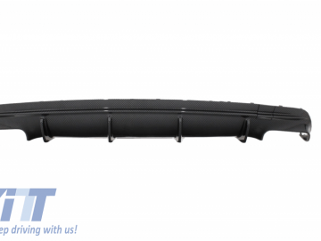 Rear Bumper Air Diffuser suitable for MERCEDES W117 CLA (2013-2018) Facelift CLA45 Look Carbon Look