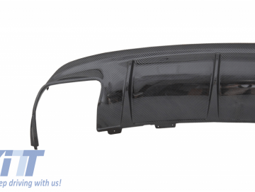 Rear Bumper Air Diffuser suitable for MERCEDES W117 CLA (2013-2018) Facelift CLA45 Look Carbon Look