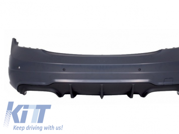 Rear Bumper Assembly suitable for MERCEDES C-Class W204 (07-14) Facelift C63 Design and Exhaust Muffler Tips