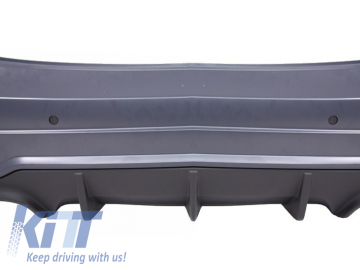 Rear Bumper Assembly suitable for MERCEDES C-Class W204 (07-14) Facelift C63 Design and Exhaust Muffler Tips