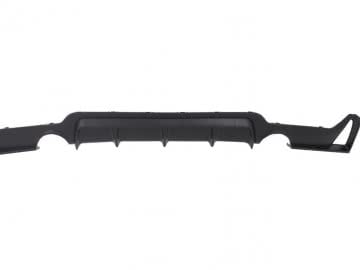 Rear Bumper Diffuser suitable for BMW F32 F33 F36 (2013-) Coupe Cabrio 4 Series M Performance Design Twin Single Outlet