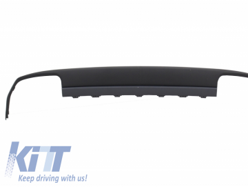 Rear Bumper Diffuser with Exhaust Muffler Tips suitable for Mercedes E-class W212 Pre Facelift (2009-2013) E63 Design