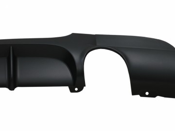 Rear Bumper Double Single Outlet Diffuser suitable for BMW 3 Series E90 E91 (2004-2012) M Performance Design