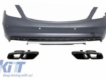 Rear Bumper Exhaust Muffler Tips suitable for MERCEDES Benz W222 S-Class (2013-up) S65 A-Design