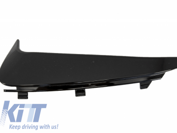 Rear Bumper Flaps Side Fins Flics suitable for MERCEDES C-Class W205 S205 (2014-2018) Piano Black