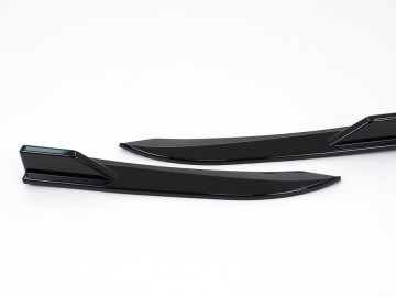 Rear Bumper Flaps Side Fins Flics suitable for BMW 3 Series F30 (2011-2019) Piano Black