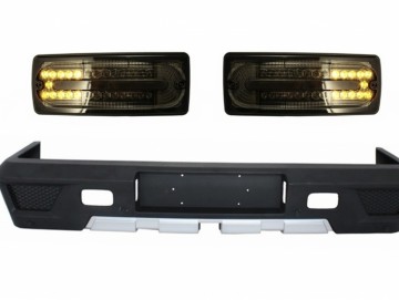 Rear Bumper Led Taillights Smoked suitable for MERCEDES Benz W463 G-Class (1989-2017) G63 G65 Design