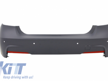 Rear Bumper M-Technik Design Rear Diffuser Spoiler Piano Black Left Double Outlet suitable for BMW 3 Series F30 2011+