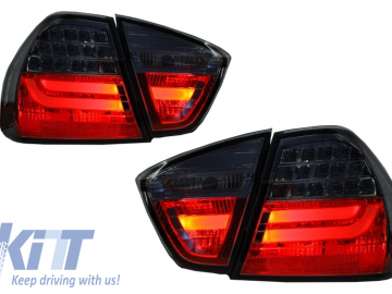 Rear Bumper M3 Design with PDC LED Taillights Smoke suitable for BMW 3 Series E90 2005-2008