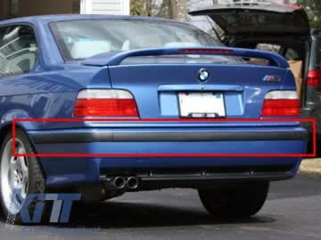 Rear Bumper Panels Trims Moldings suitable for BMW E36 M3 (1992-1998)