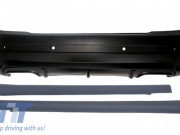 Rear Bumper Side Skirts suitable for MERCEDES C Class W204 2007-2012 A-Design