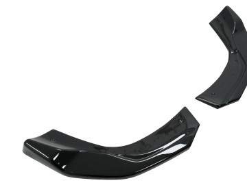 Rear Bumper Side Splitters Fins suitable for Mercedes A-CLASS Hatchback W177 (2018-up) Piano Black