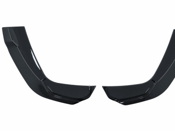 Rear Bumper Side Splitters Fins suitable for Mercedes A-CLASS Sedan V177 (2018-up) Piano Black