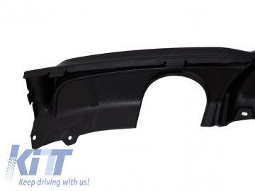 Rear Bumper Spoiler Valance Diffuser Double Outlet Single Exhaust suitable for BMW 3 Series F30 F31 M Performance Design