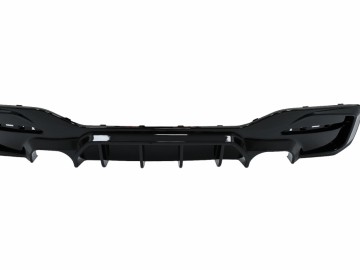 Rear Bumper Spoiler Valance Diffuser Double Outlet suitable for BMW 1 Series F20 F21 (2012-2018)