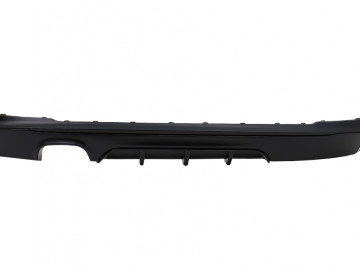 Rear Bumper Spoiler Valance Diffuser Left Outlet for Twin Exhaust suitable for BMW 2 Series F22 F23 (2013-) Matte Black