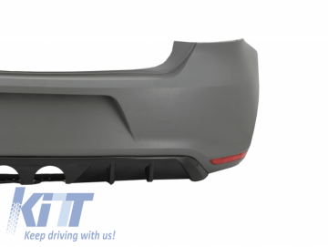 Rear Bumper Suitable for VW Polo 6R (2009-2018) R400 Design Without PDC