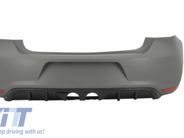 Rear Bumper Suitable for VW Polo 6R (2009-2018) R400 Design Without PDC