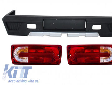 Rear Bumper Taillights Red/Clear suitable for MERCEDES Benz W463 G-Class (1989-2017) G63 G65 A-Design