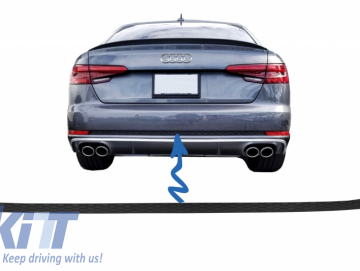 Rear Bumper Trim suitable for AUDI A4 B9 8W (2016-2018) Sedan/Avant S-Line Design For Normal Bumper