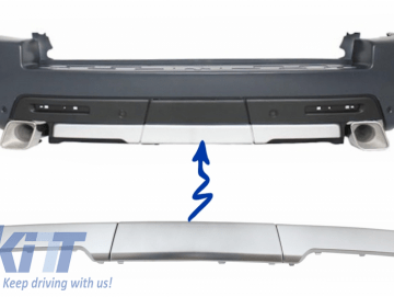 Rear Bumper Trims Moldings suitable for Land Rover Range Rover Sport (2005-2013) L320 Autobiography Design Silver