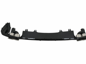 Rear Bumper Valance Air Diffuser suitable for Audi A5 F5 S-Line (2017-2019) Glossy Black