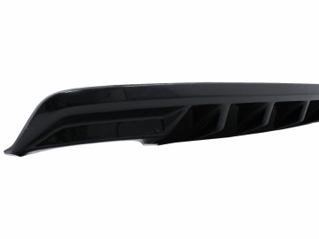 Rear Bumper Valance Air Diffuser suitable for Skoda Octavia III 5E Sedan Wagon (2013-2019) Piano Black