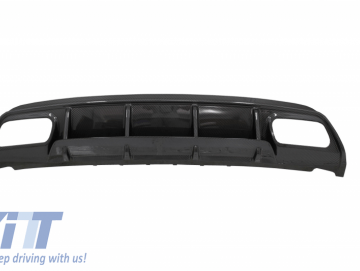 Rear Bumper Valance Diffuser suitable for MERCEDES W176 A-Class (2013-2018) A45 Facelift Design Carbon Look