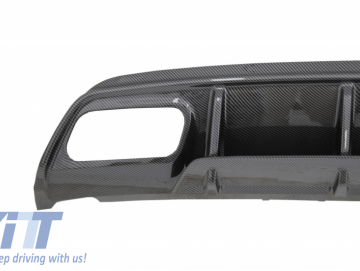 Rear Bumper Valance Diffuser suitable for MERCEDES W176 A-Class (2013-2018) A45 Facelift Design Carbon Look