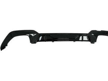 Rear Bumper Valance Diffuser suitable for BMW 3 Series G20 G28 Sedan G21 Touring (2019-up) M340i M Look Black
