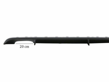 Rear Bumper Valance Diffuser suitable for VW Golf 6 VI (2008-2012) for Standard Bumper Piano Black