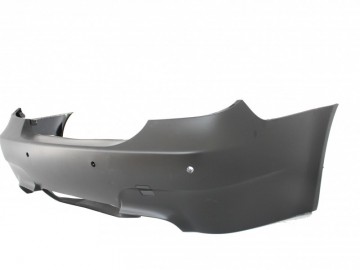 Rear Bumper suitable for BMW 5 Series E60 (2007-2010) and Complete Exhaust System Twin Double Quad M5 Design with PDC