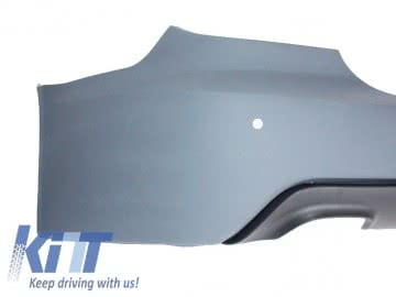 Rear Bumper suitable for BMW 5'er E60 (2003-2007) M-Technik Design PDC 24mm with Side Skirts