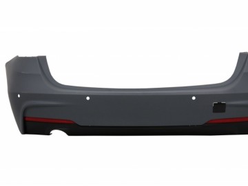 Rear Bumper suitable for BMW F31 3 Series Touring Non LCI & LCI (2011-2018) M-Technik Design Single Outlet with Side Skirts