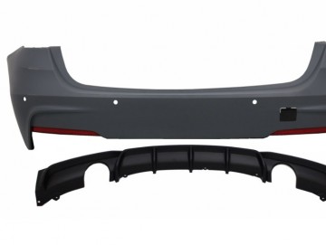 Rear Bumper suitable for BMW F31 3 Series Touring Non LCI & LCI (2011-2018) M-Performance Design Double Outlet Single Exahust