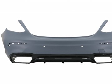 Rear Bumper suitable for Mercedes E-Class W213 (2016-Up) E63 Design Black Edition