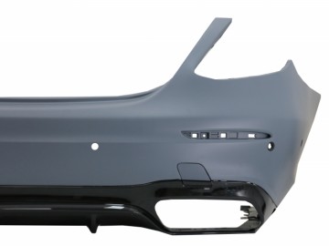 Rear Bumper suitable for Mercedes E-Class W213 (2016-Up) E63 Design Black Edition