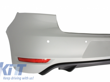 Rear Bumper suitable for VW Golf 6 VI (2008-2012) with Taillights FULL LED Red/Smoke GTI Design